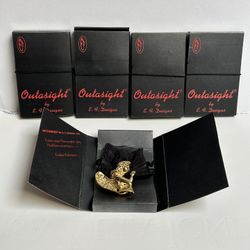 LIMITED Lot Of 5 Praying Angels With Crystals Drop Down Loop NOS