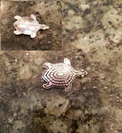 Sterling Silver Turtle pin