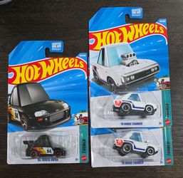 Hotwheels 94 Toyota Supra 70 Dodge Charger Tooned Brand New