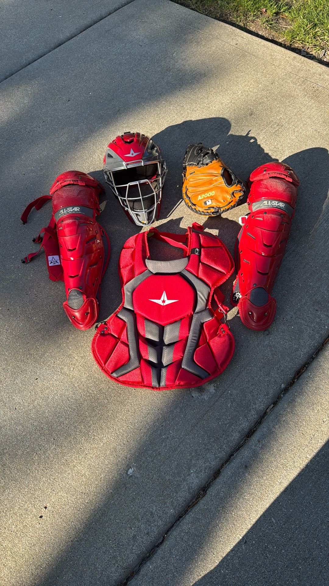 All-Star Catchers Gear Plus A 2000 Glove
