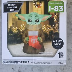 Baby Yoda Xmas Inflatable