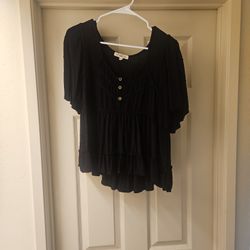 Rewind black blouse size XL