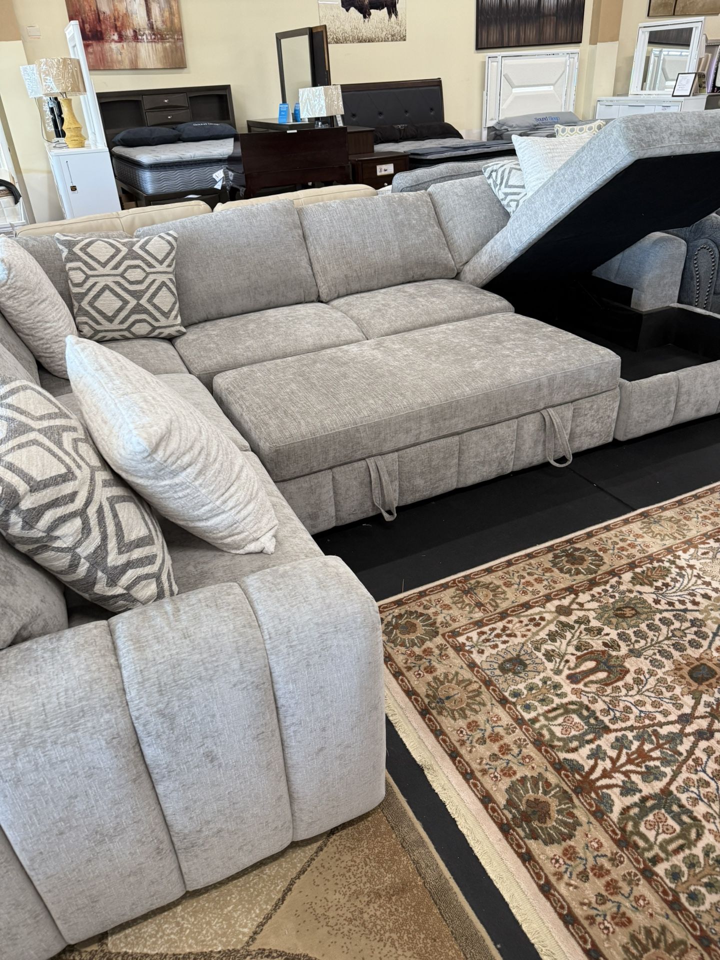 4 Piece Sectional On Sale( Black Available)