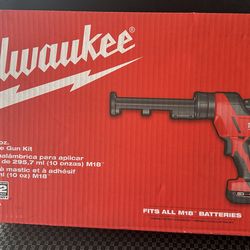 Milwaukee M18 cordless caulk gun kit. Battery and charger included .