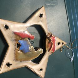 Hanging Ceramic Nativity