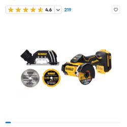 DEWALT XR 3-in 20-volt max Trigger Switch Brushless Cordless Cut-off tool | Model #DCS438B