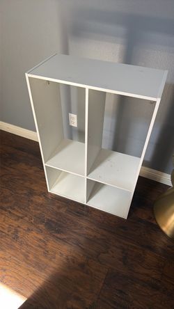 White Cube Storage Shelf Unit