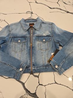 Brand new with tagsVon Dutch Denim Jacket with Wing Graphic