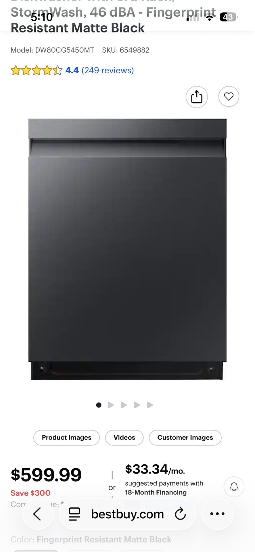 SAMSUNG Dishwasher