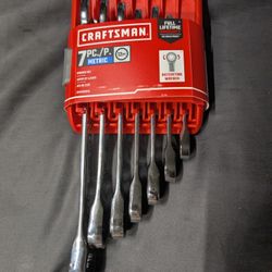 Craftsman 7pc Ratchet Wrench Set (Metric)