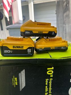 Dewalt batteries