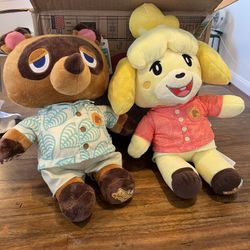 Animal Crossing Build A Bear Isabelle And Tom Nook