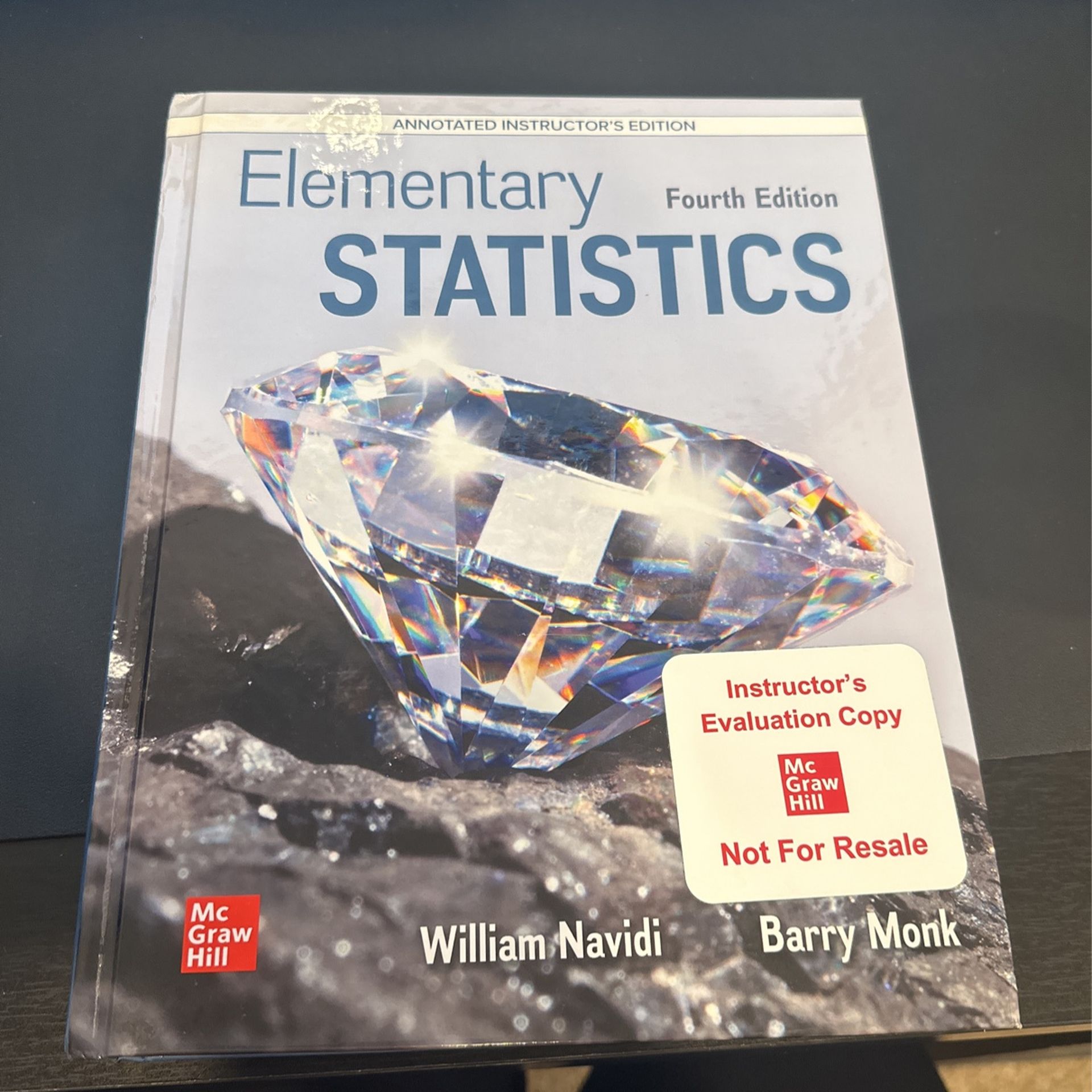 Textbook Elementary Statistics 4th Edition