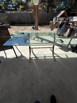 FREE GLASS TABLE