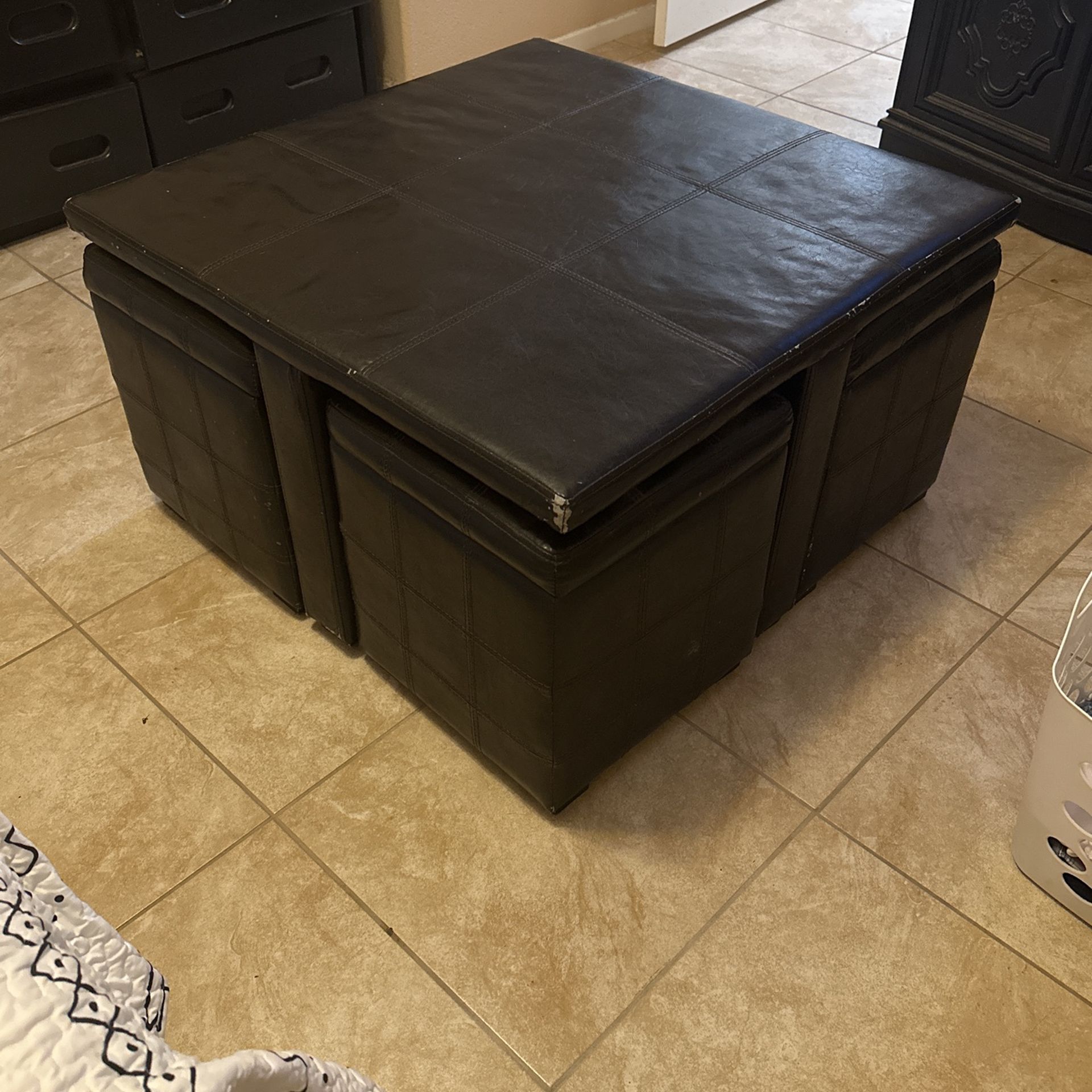 4 Stool Ottoman