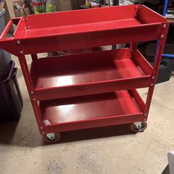 Tool Cart Caddy Organizer  Great Condition. Paint Looks Good. Rolls Great.  