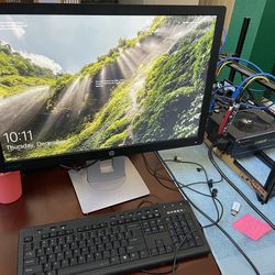 Mining Rig Windows 10, Gaming Plus All The Wires Needed