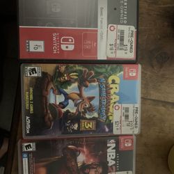 Nintendo switch games-pre-owned/ Sonic Forces/ Crash Bandicoot/ NBA2K20