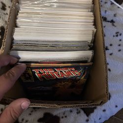 Box of comic books