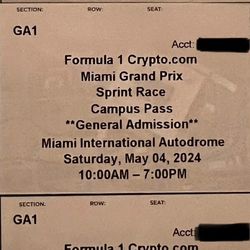 Formula 1 Miami Grand Prix Tickets