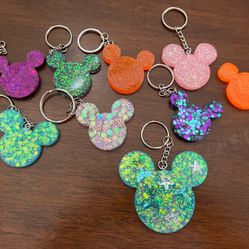 Glitter Mouse Keychain