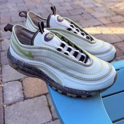 Mens Nike Air Max 97 Terrascape Phantom Vivid Green Athletic Sneakers US Sz 10.5