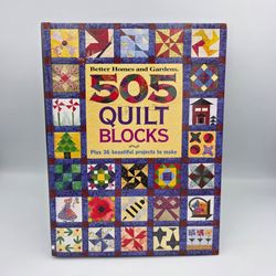 505 Quilt Blocks Plus 36 Beautiful Projects to Make Hardcover Book DIY Craftcore