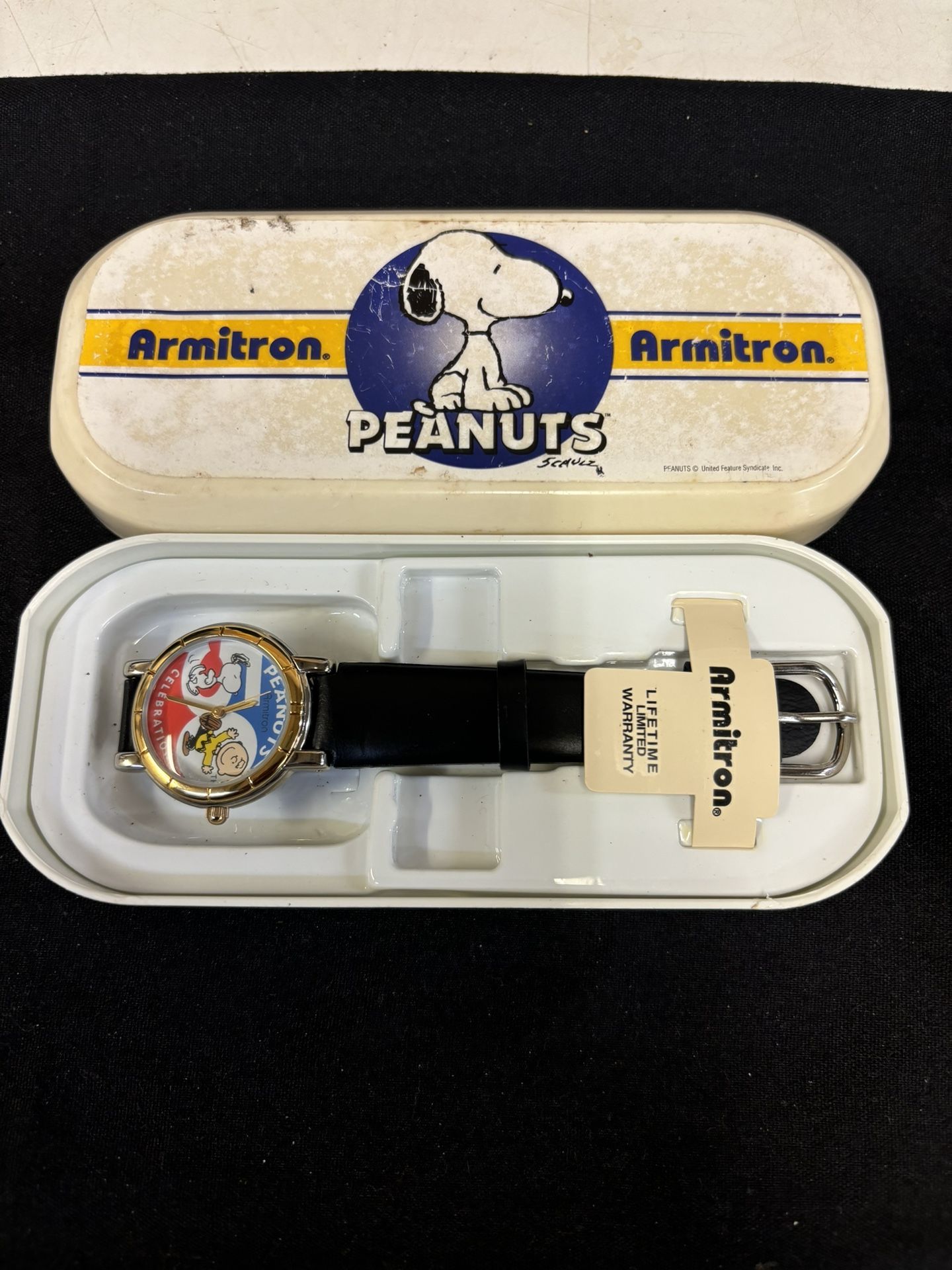 Armitron Peanuts 50th Anniversary Watch! New Battery! 