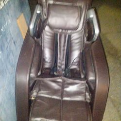 Leather massage chair