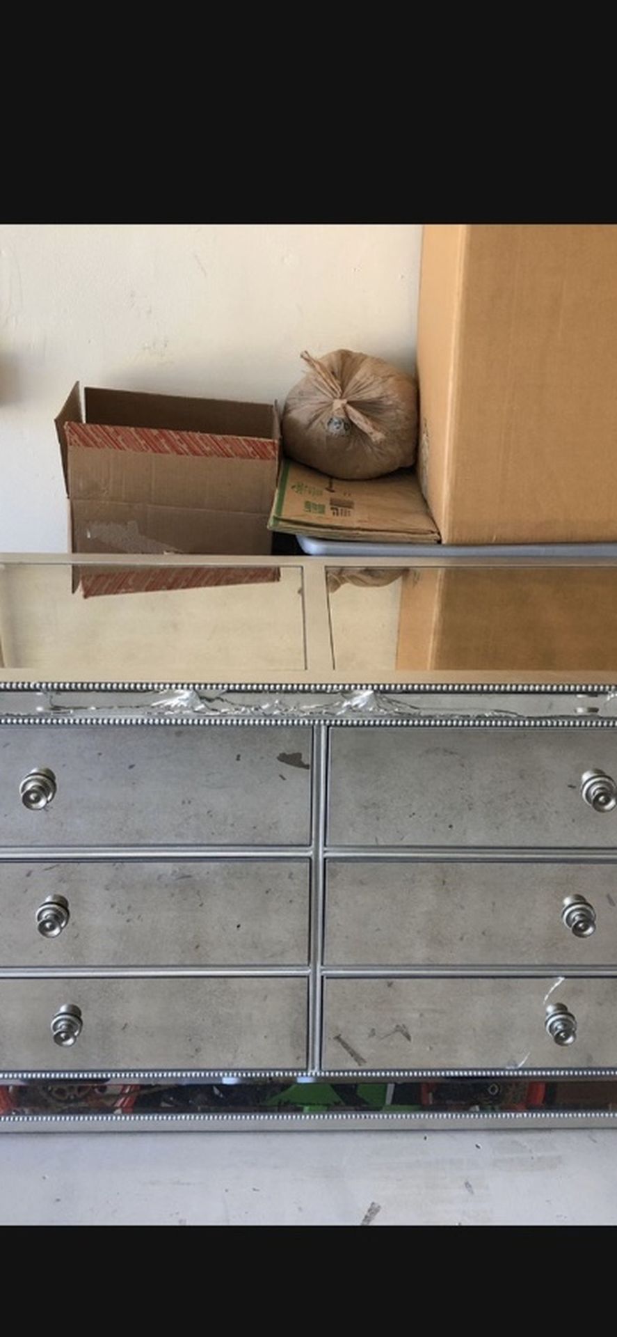 ZGALLERIE - Omni Mirrored 6 Drawer Chest