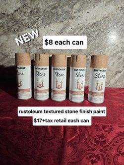 New rustoleum textured stone sienna paint