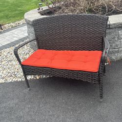 Wicker Bench For Outdoors