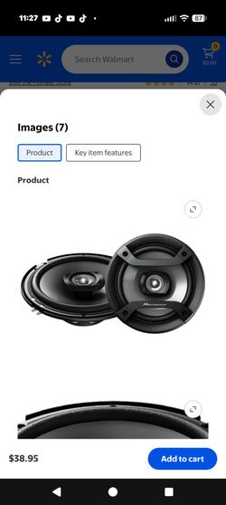 Pioneer Car Speakers Pair