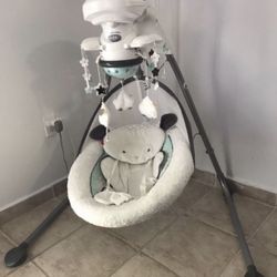 Fisher-Price Sweet Little Lamb Cradle 'n Swing