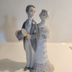 Vintage Lladro Porcelain Figurine 4808 Wedding Bride And Groom