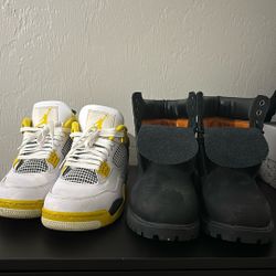 Timberland Boots And Jordan 4’s 