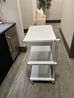 Metal rolling cart w/2drawers