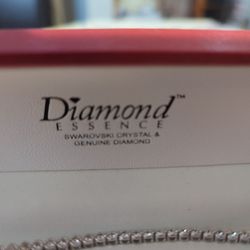 SWAROUSKI CRYSTAL & GENUINE DIAMOND