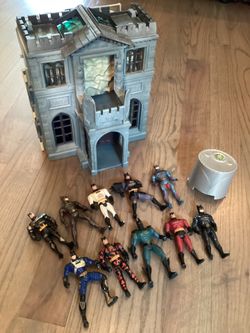 Vintage 90’s Batman Action Figures & Batcave Playset