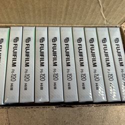 LOT of 10 SEALED Fujifilm Hi8 P6-120 MP Professional Grade Video Cassette Tapes