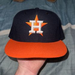 Houston Astros New Era Fitted Baseball Hat Size 7 1/4 
