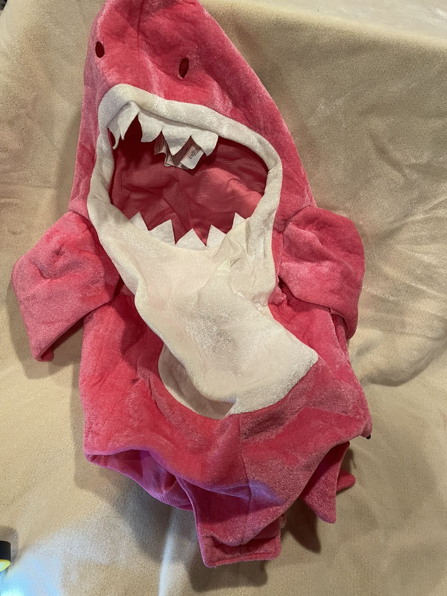 Pink Fong Baby Shark Costume with Sound Chip
