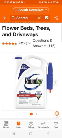 Roundup weed and grass killer 4. 1 gallon w/sprayer