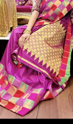 Joypuri Indian Katan Saree