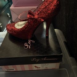 Leg Avenue Red Sequin High Heels 👠 