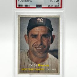 1957 Topps Yogi Berra PSA 6