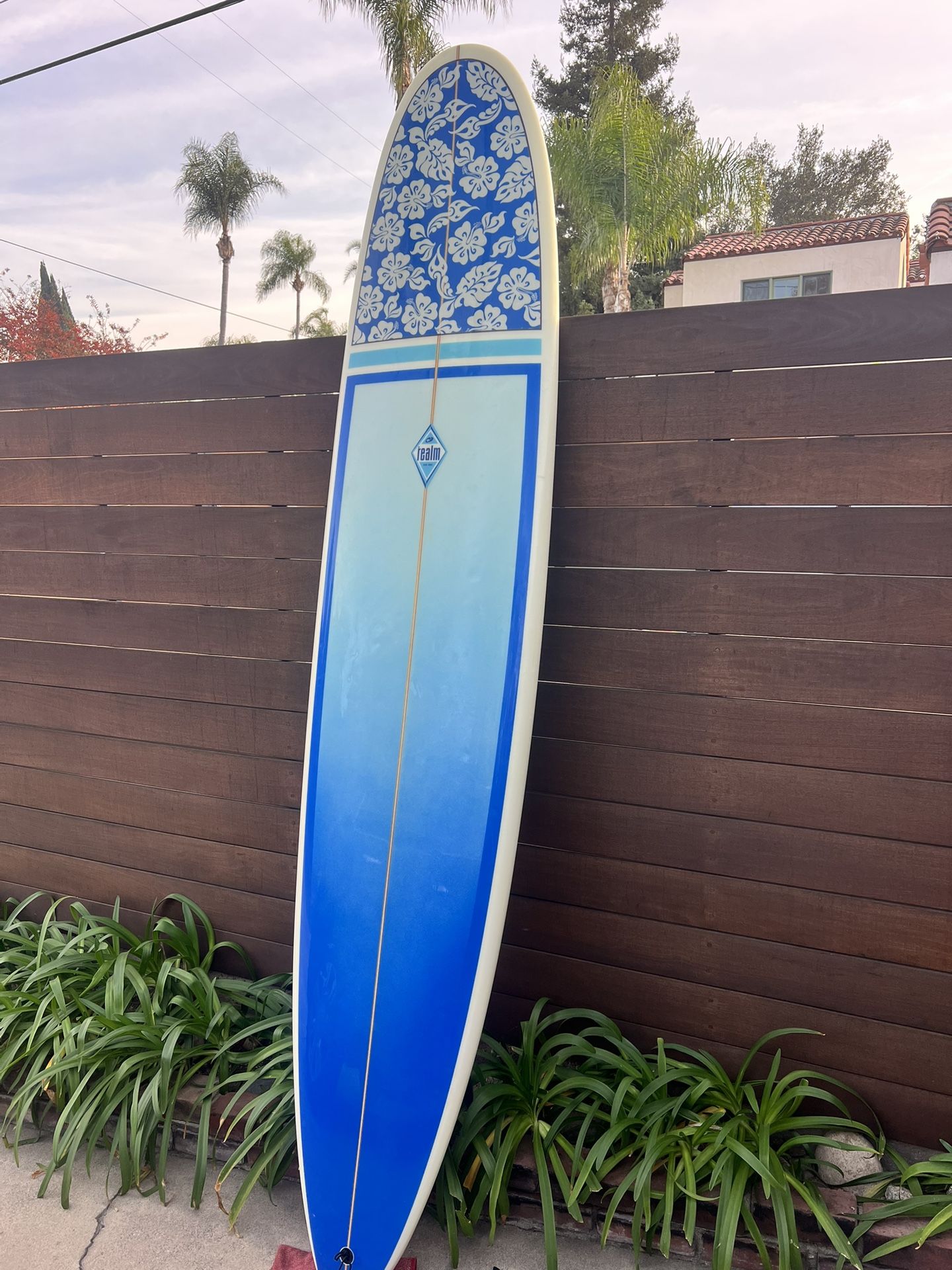 Realm Hand-Shaped Longboard Surfboard – Like New