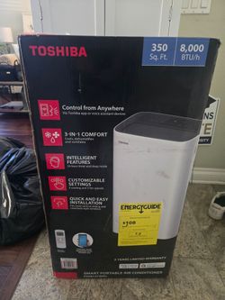 Toshiba 8,000 BTU Smart Portable Air Conditioner