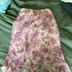 Zoe girl vintage midi skirt, pink, small