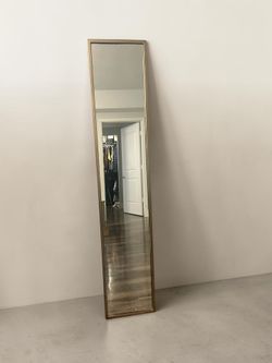 West Elm Metal Framed Narrow Floor Mirror